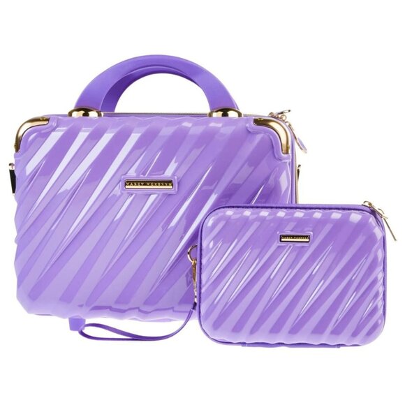 Purple Marcy McKenna Travel Case and Mini Case - Picture 1 of 11